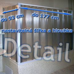 Vanový kout Akvabel s nastavitelnou šířkou a hloubkou 177x93x145cm